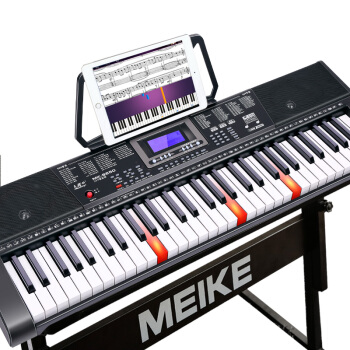 美科(MEIKEERGR)MK-8650イレンテジジ-レントリック成人61ピアノ鍵盤盤盤供初学多機能教育専門家電子ピアノ基礎版+大祝儀+Z型琴架+琴包+琴腰掛け