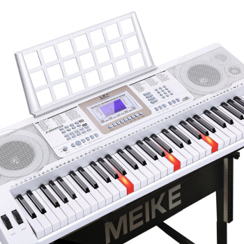 美科（MEIKEERGR）MK-8652接続APPの点灯とスト電子キーボンバーを弾く大人の子供の初学61力キーの専门基礎版+ビッグバーグ+Z型琴架+琴包