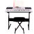 美乐斯(Miles)美乐斯9928电子キッド61キーボードはピアノのキーボードの初心者専门の力のキーボードをそのまま教えます。电子ピアノの电子キアホールボンボンは黒い+礼装バケット+オルガンホールダーを送ります。