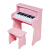 唯美（RENOPIA）30キーボードピアノ初心者子供おもちゃん小ピノ木早教啓蒙電子キーボー可愛い粉+ベンチー