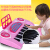 子供用のかわいい子供给の电子キーはマイクを持っていて、手で赤ちゃん用のピアノの赤ちゃん用のおもちゃん用の琴をした。3歳の青【進級3 D立体音質】琴鼓+オルガンのペルトン+実写教育