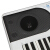 アイル科（ECHO）電子キーボンド初学入門児演奏教学型61キーボード多機能汎用コピーアノキーボード608白配合（無琴架）
