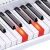 美科(MEIKEERGR)MK-8652エレクトリック大人61力ピアノ鍵盤盤多機能初学接続APP-instrityと「ホワイト」基礎版+大祝儀バーガー+Z型琴架+琴包