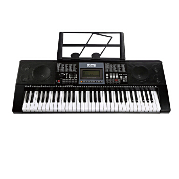 メロス(Miles)美楽斯MLS-9928エレクトリック61キーボードはピアノのキーボードをそのままにして、子供供の大人の教育の電子ピアノのコの二電子キーボンド黒色+礼装バッチ+オルガンを送る。