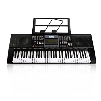 美乐斯(Miles)美乐斯MLS-9928エレクトリック61キーボードはピアノのキーボードの子供供の教育の電子ピアノのコ—スの二電子キーボンボンの黒色+礼装バッキング+オルガン