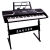 メロスMLS-9688エレクトリック61キーボードはピアノのキーボードをそのままにする専门の教育の电子ピアノの制限区域のコーパスの1电子キーボンド+礼装バケットは琴カバー+琴のバッグを送ります。