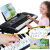 子供用のかわいい赤ちゃん（QIAO WA BAO BEI）電子キーボンド61キーボード初学入門早教音楽器電子ピアノ大人教育女の子配送琴架