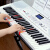 美科MK-2100ホワイトと61ボタのピアノボーを弾きます。多机能电子キーボンド接続マイク