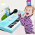 子供用電子キーボンド女子初心者入門音楽玩具赤ちゃん多機能ピアノバーンマイク誕生日プロシュートネットと同じ304ピンクの6つを買います。プレゼは手提げで包装することを提案します。