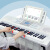 美科（MEIKEERGR）はAPPの明かしを継続して、ストを弾きます。大人の子供供の初学61力鍵盤を握る幼児専門APP知能版+大礼包+Z型琴架
