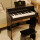 黒：【ピアノ塗装知能】木製ピアノ+延音ペダル+マイク+ベンチ